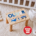 Custom Name Puzzle Stool – Wooden Step Stool for Kids Birthday & Christmas product logo