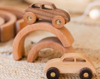 Collect Busy Puzzle Cars Montessori Sensory Toddler Toys Cars With Names Eco-Friendly Toys Birthday Baby Boy Gifts Nursery Decor Boy