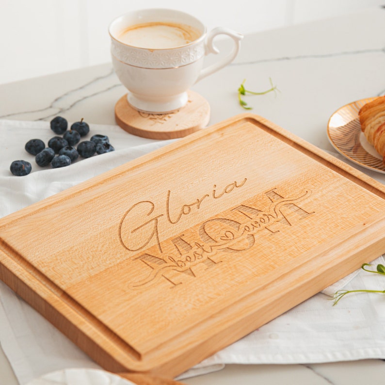 Cutting Board Mothers Day Gift Housewarming Gift Housewarming Gift Anniversary Gift Best Mothers Day Gift Personalized Engraved Wedding Gift image 1