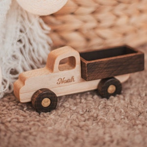 Kids Wooden Toy Cars Personalized Baby Gifts Wooden Car Model Birthday Boy Gift 1 2 3 Year Old Playroom Decor Cars With Name Toy Truck