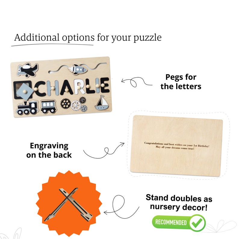 Personalized Gifts for Kids Wooden Busy Board Montessori Activity