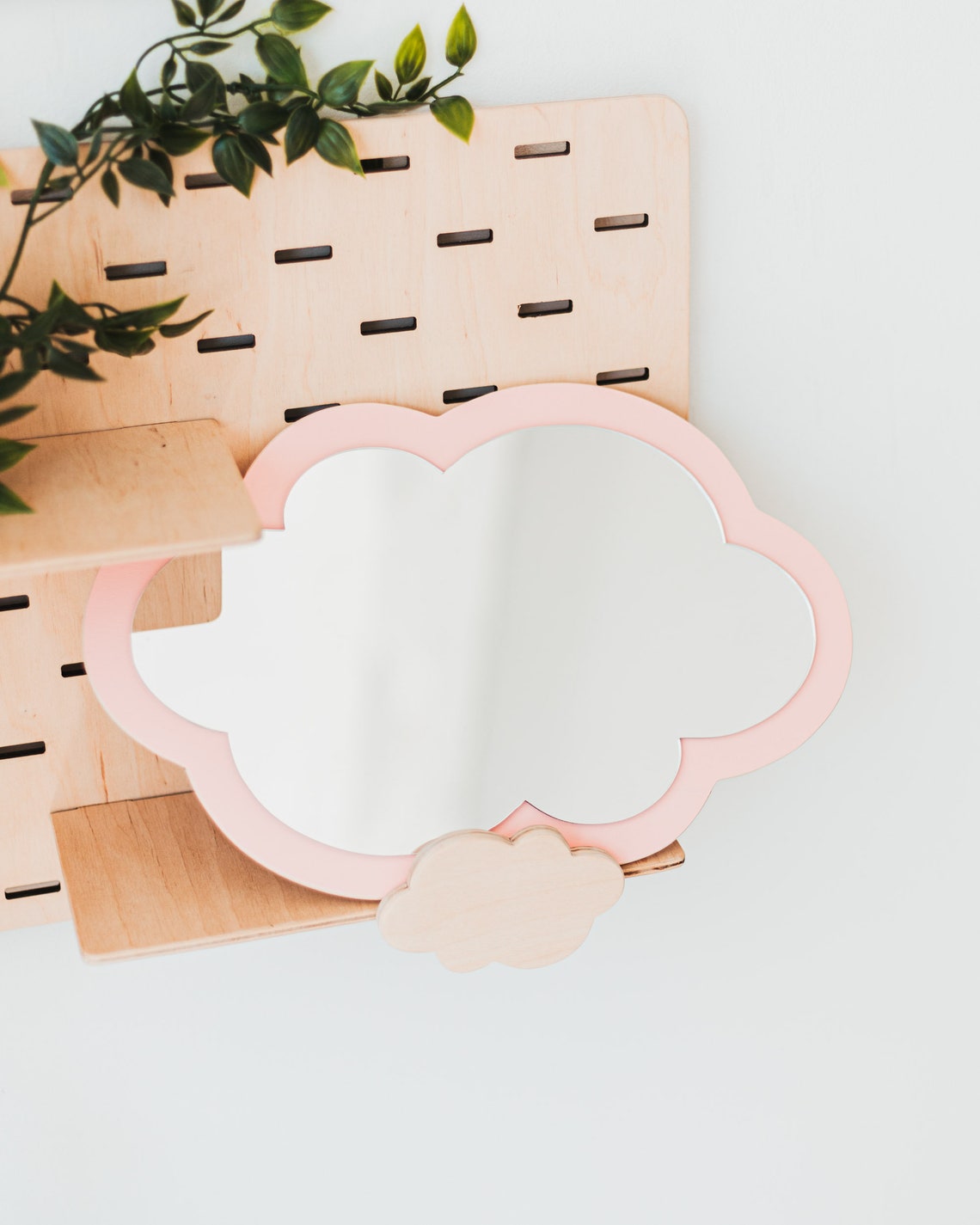 Children's Bedroom Wall Mirror Wooden Cloud Kids Mirror | Etsy