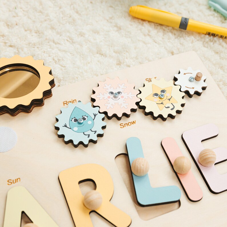 Educational Personalized Busy Board Toys for Kids Sensory Activity