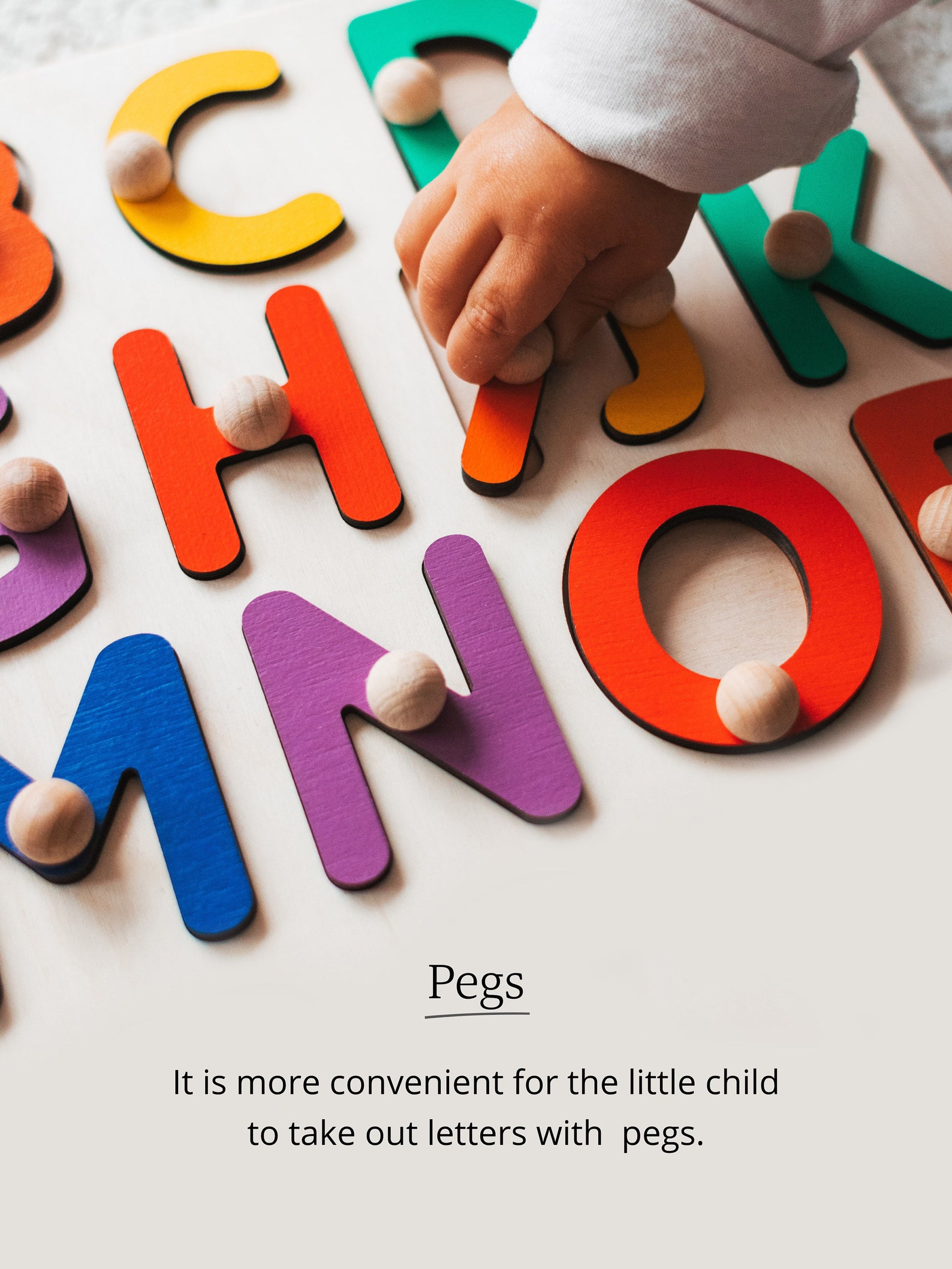 Personalized Name Puzzle With Pegs Best Gift for Baby on Etsy