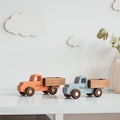 Collect Wooden Cars With Names, Sensory Toys For Toddlers, Baby Birthday Gift, Wooden Truck Toy, Personalized Gift For Kids, First Christmas product logo