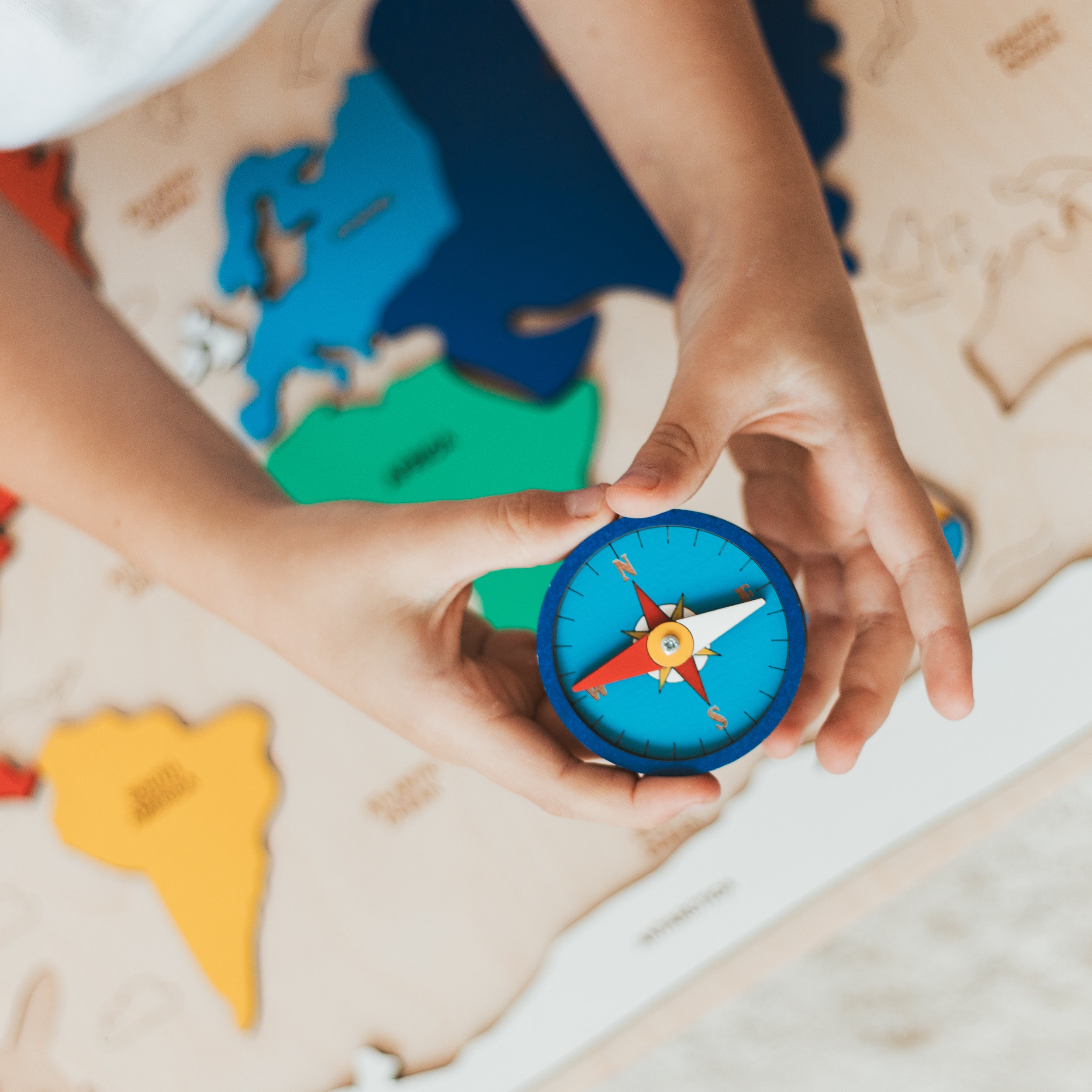 Globe Model Wood Child Pretend Play Furniture Miniature Geography
