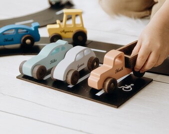 名入れ可能な車のおもちゃ、男の子へのギフト、ごっこ遊び、1歳の誕生