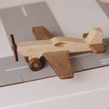 Personalized Toy Plane Airport Set Toys For Boys 2, 3 Year Old Sensory Activity Toys Wooden Toys For Toddlers Custom Wooden Plane Baby Boy product logo