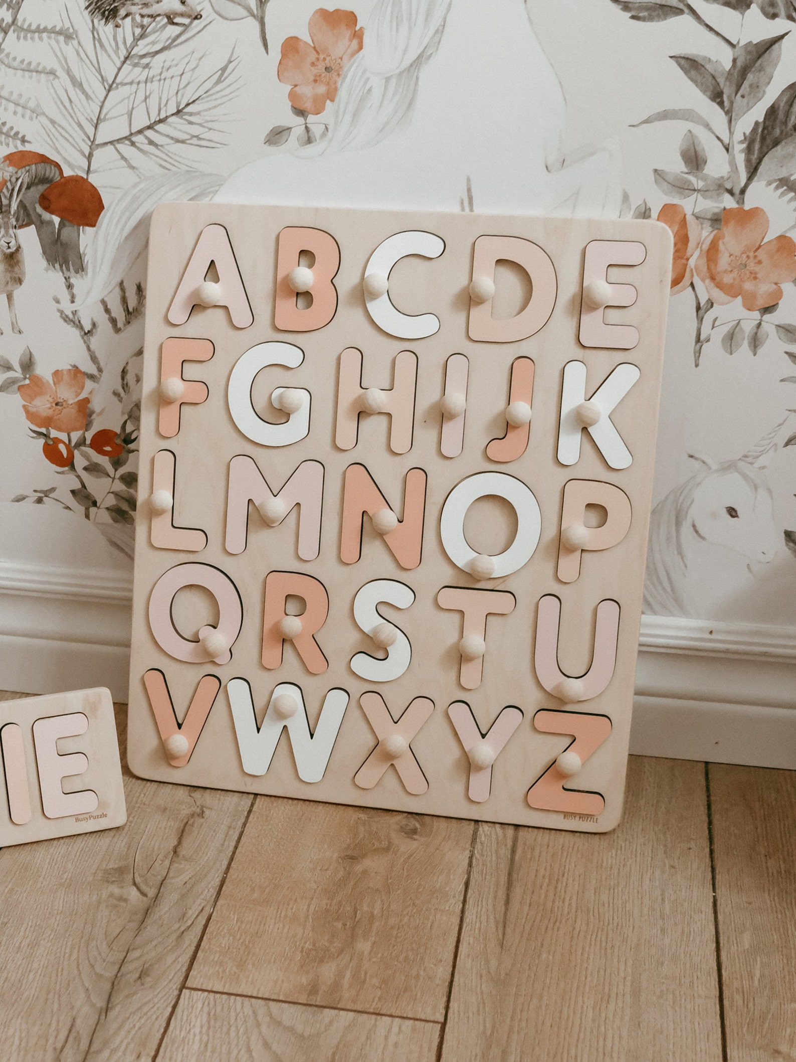 Alphabet Board ABC Puzzle Montessori Wooden Puzzle Busy - Etsy