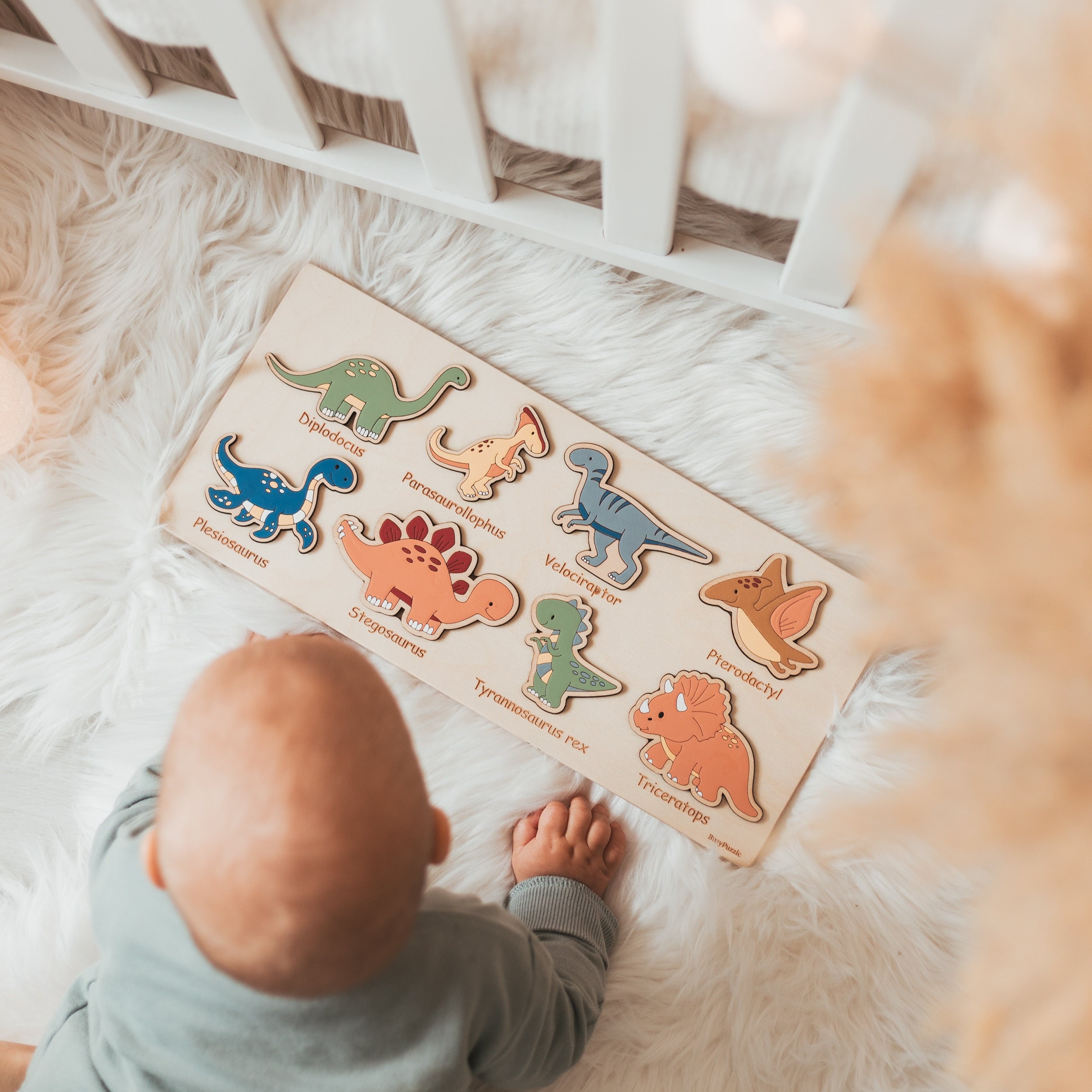 Nom de puzzle de bébé avec papillon Décor de pépinière personnalisé Cadeau  personnalisé pour les enfants