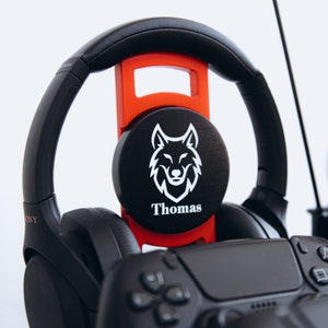 Headphone and Controller Stand. Personalized Gift For Husband. Gamer Valentine Gift For Him. Headset Accessories. Gamer Room Decor. image 4
