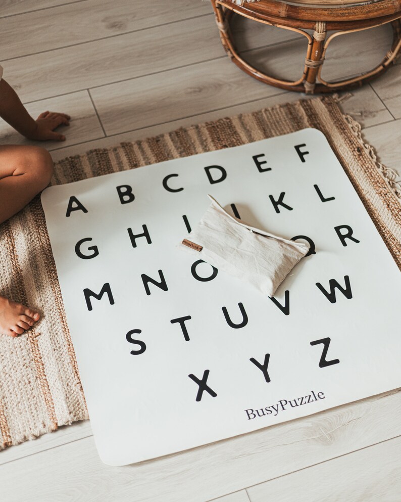 Alphabet Kids Mat Placemat ABC Letters English Alphabet for Etsy