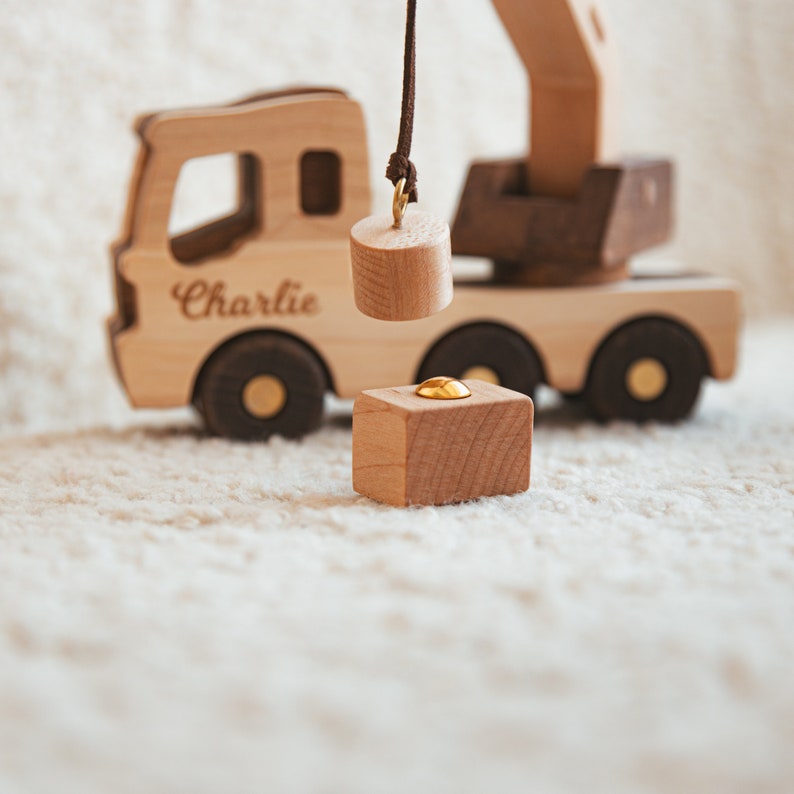 Toy Construction Loader. Personalized Cars. Kids Pretend Play. Wooden Toys For Toddlers. Eco-Friendly Toys. Fidget Toys. Custom Baby Gifts. image 7