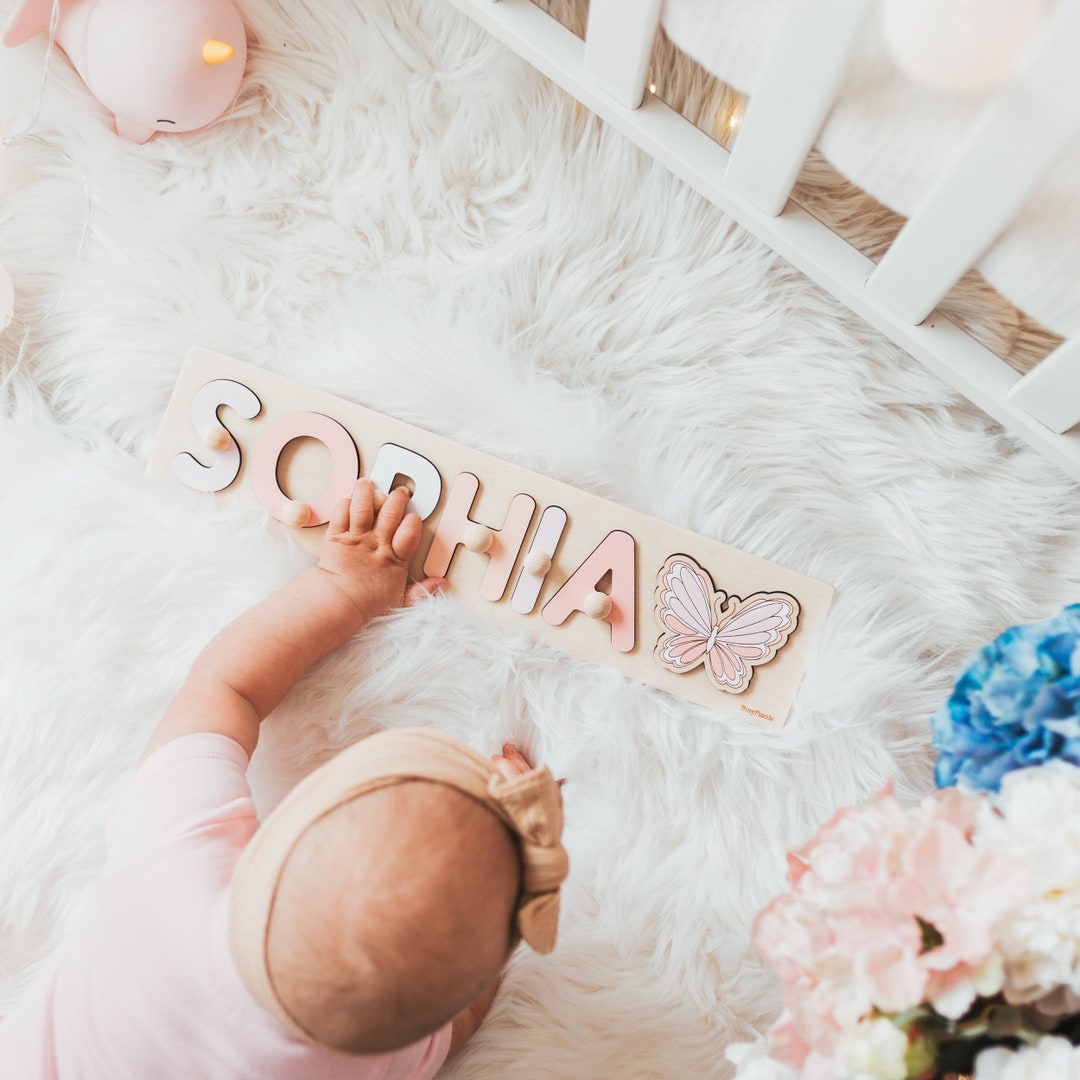 Name Puzzles Personalized Baby Girl Gift Gifts for Kids 1st Birthday Custom Baby Shower Gift Wooden Montessori Toys 1 Year Old Personalized - Etsy UK