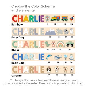 Personalized Name Puzzle With Optional Extras image 8