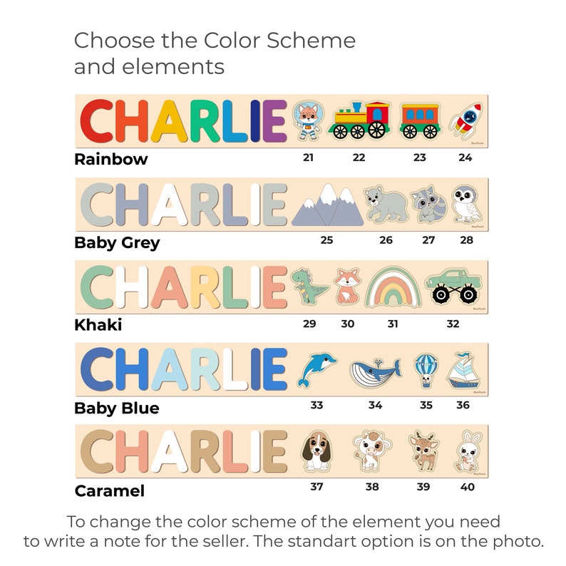 Personalized Name Puzzle With Optional Extras image 8