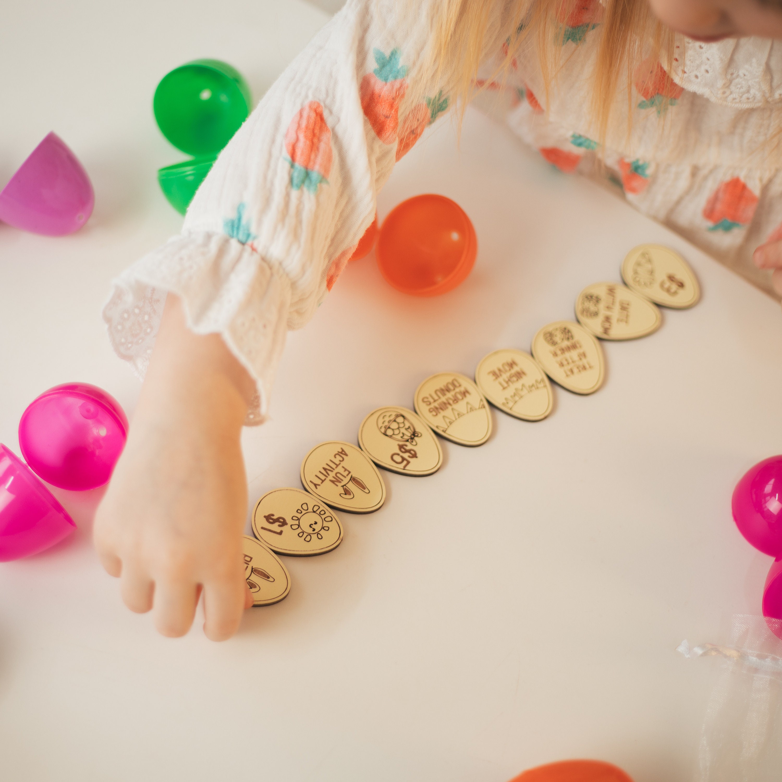 Easter Egg Tokens, Easter Hunt Game For Kids, Reward Tokens, Children Easter Outdoor Game, Easter Basket Tokens, Wooden Hunting Tokens