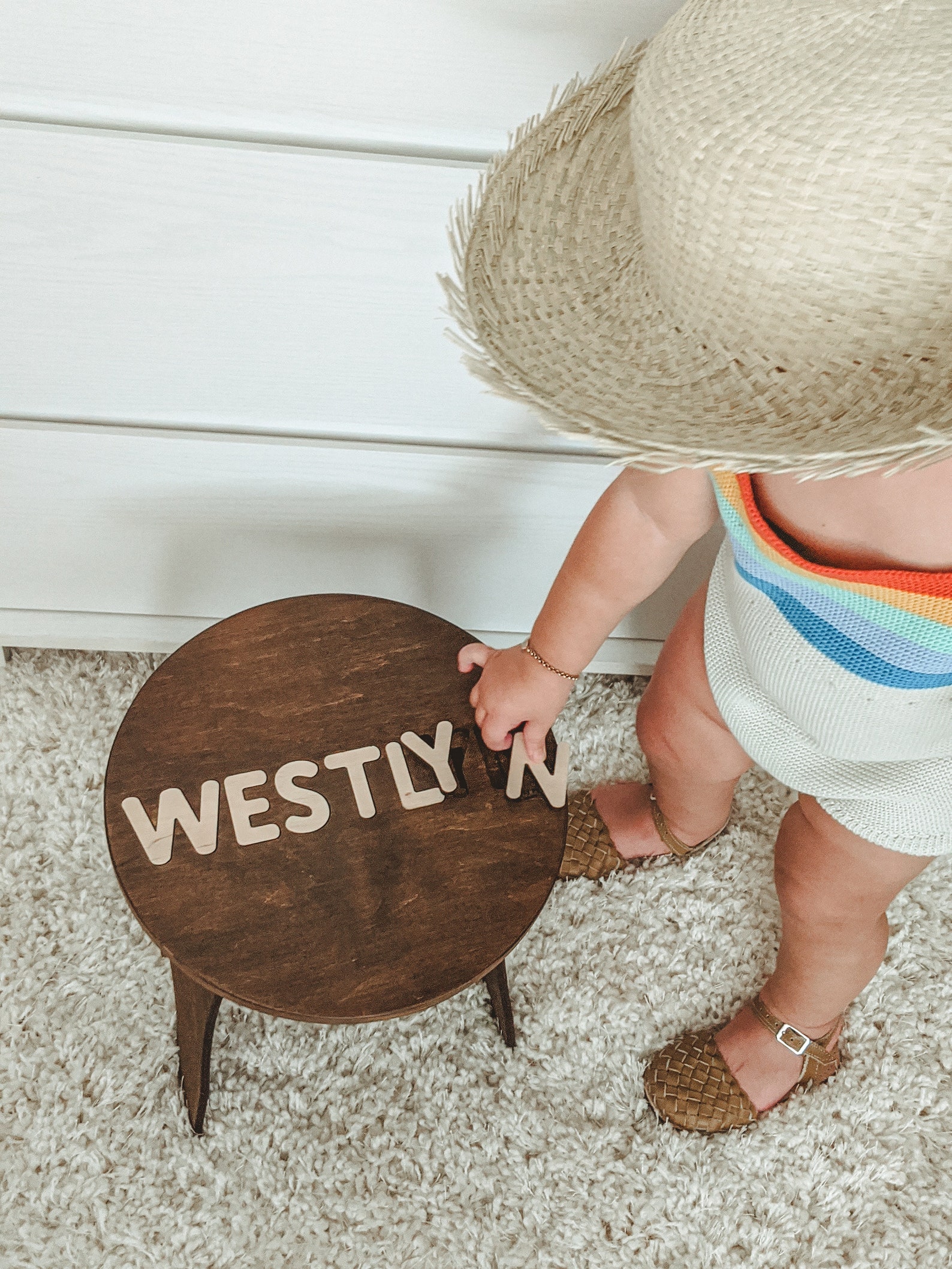 Name Puzzle Stool Personalized Stool Childs Furniture Baby Etsy