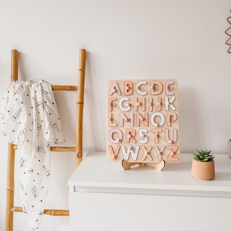 Wooden Alphabet Puzzle - Etsy