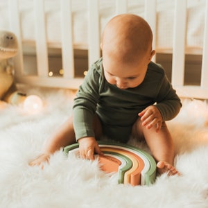 Ready to Ship, ONLY For US and Canadian Customers, Wooden Montessori Rainbow Toy image 5