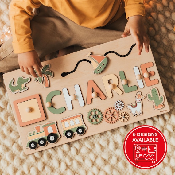 Personalized Busy Board by BusyPuzzle | Best 1st Birthday and Christmas Gift