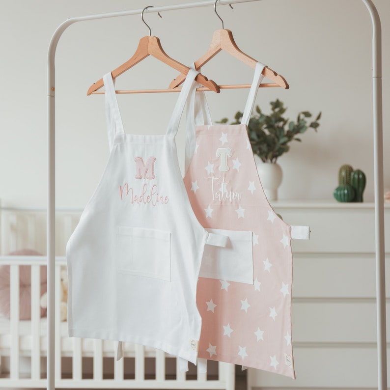 Personalized Waterproof Aprons for Kids, Baby Cross Back Apron ...