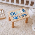 Name Puzzle Stool by BusyPuzzle | Toddler Step Stool | Gift for Kids | Baby Nursery Decor | 1st Birthday Gift for Boy and Girl | Easter Gift product logo