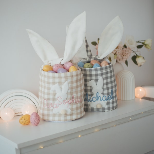 Embroidered Baby Easter Basket, 