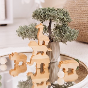 Freight Train With Dinosaurs Wooden Toys For Toddlers Dino Birthday Gift For Kids Sensory Toys Baprtism Gifts Montessori Preschool Toys image 5