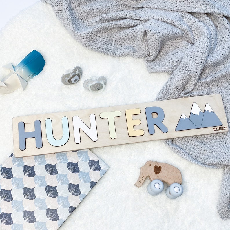 Personalized Name Puzzle Mountains at Extra Charge by HUNTER