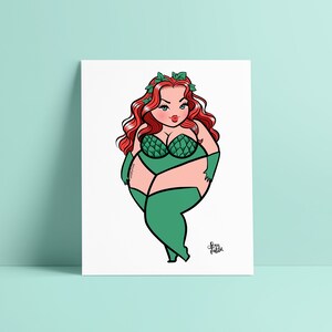 Body Positive Posin Ivy - Sexyfation  - Curvy Poison Ivy  - Fat Super Hero - Chubby Hero - Fat Poison Ivy - Comics -  BBW - Fat Pin Up