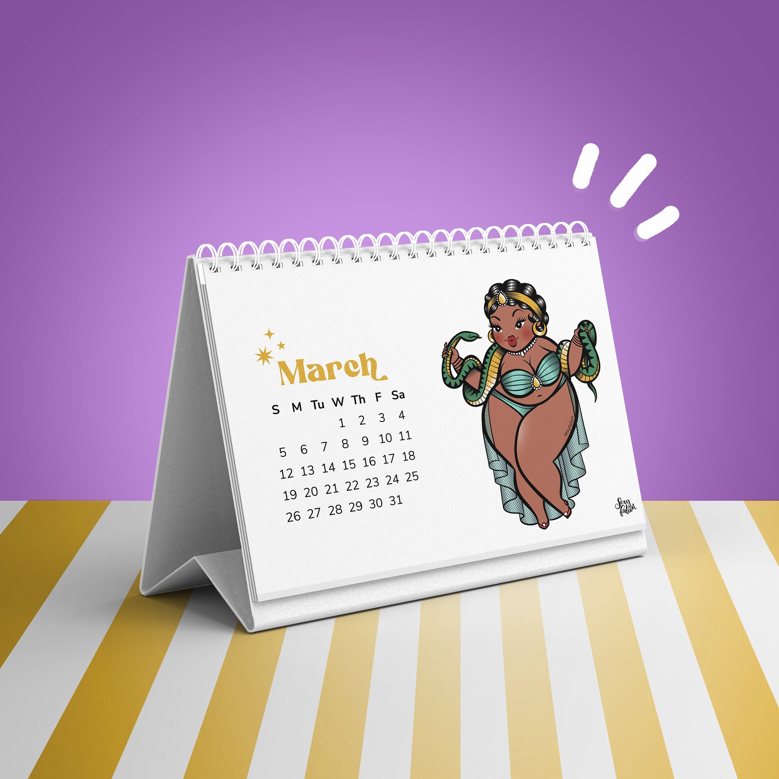 2023 CIRCUS CALENDAR 2023 Desk Calendar Body Positive 2023 Etsy Singapore