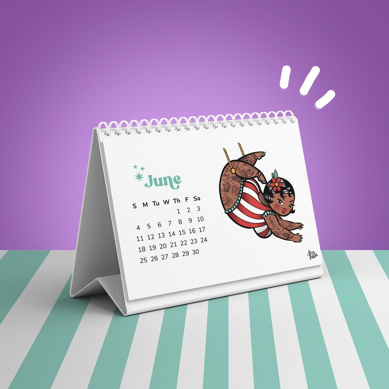 2023 CIRCUS CALENDAR 2023 Desk Calendar Body Positive 2023 Etsy
