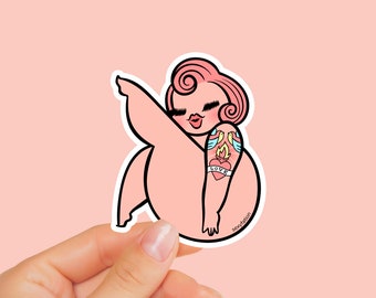 ARLENE STICKER - Sexyfation, girl power sticker laptop sticker cute sticker body positive sticker vinyl sticker pin up sticker retro sticker
