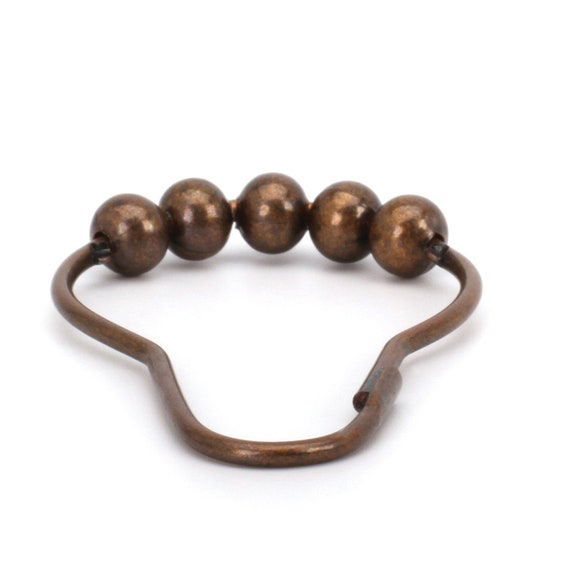 Shower Curtain Hooks Oil Rubbed Antique Bronze Rollerball Rings Rust Free Premium Quality Set Of 12