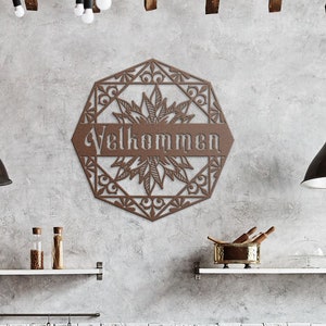 Velkommen Welcome Sign, Norwegian and Danish Welcome Sign
