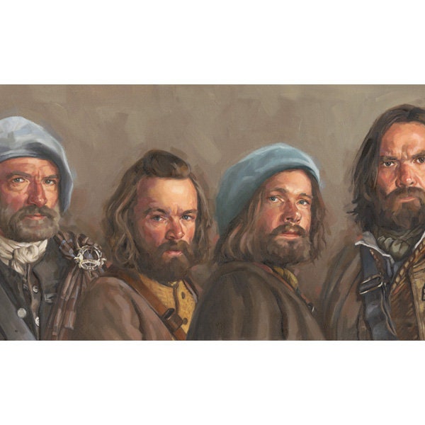 Lads Giclée Kunstdruck von der schottischen Künstlerin Micaela Walker