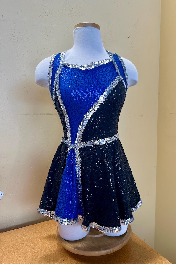 glinda blue dress Movie Good Witch Cosplay Costume One-Piece Blue Bubble Dress N09732, XS