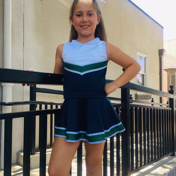Girls Cheer Uniform Available in Several Team Colors