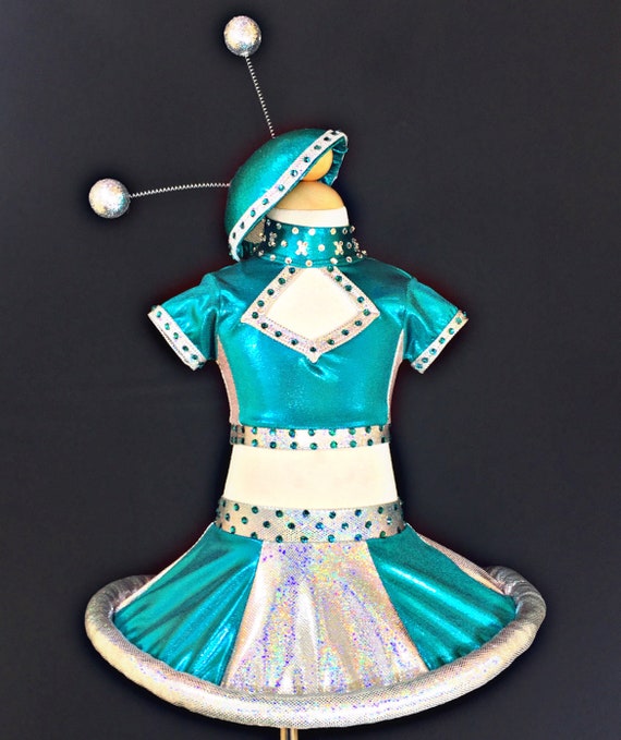 Space Jam 2 pc Solo Dance Competition Costume Girls Size 24 Etsy