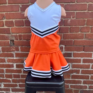 Jubel Outfit Orange Schwarz Weiß Mädchen Größen