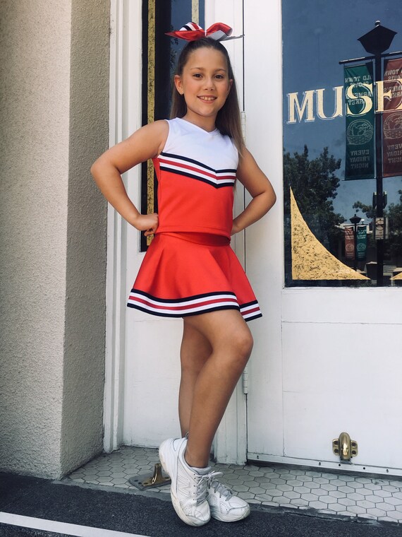 red cheer uniform