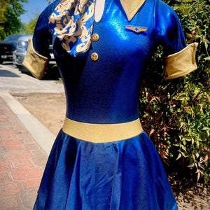 flight attendant gold dress Divine 1955 Maggie Rouff Haute Couture Metallic Gold Silk Brocade Dres –  Shrimpton Couture