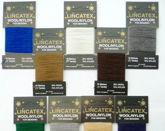 Mending Darning Wool Yarn Thread  10 Metres  Choose from 14 Colours