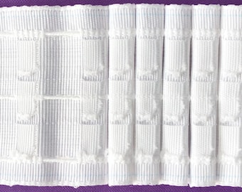 Top Quality 3 inch / 75mm Pencil Pleat Curtain Header Heading Tape - Woven Pockets - Sold by the metre