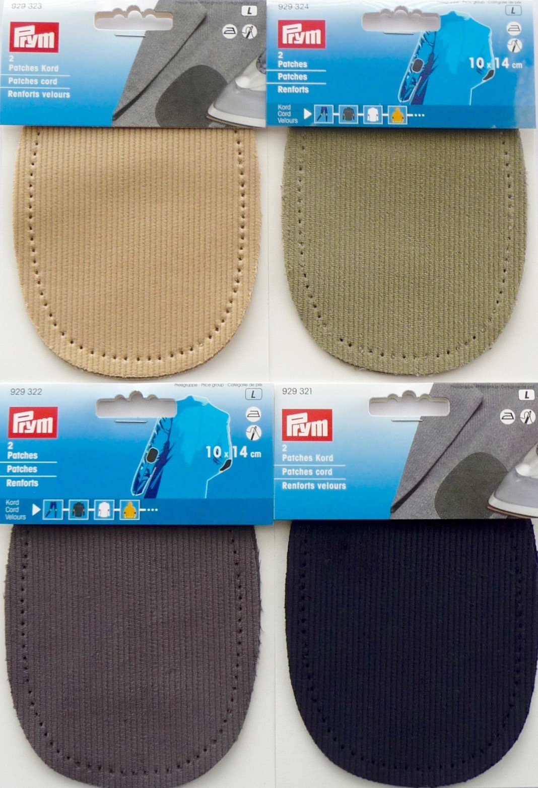 Pack of 2 Prym Cord Corduroy Repair Patches Iron On Elbow / Etsy
