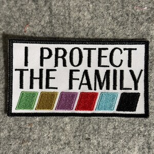 Archivo de bordado del parche "Protege a la familia"