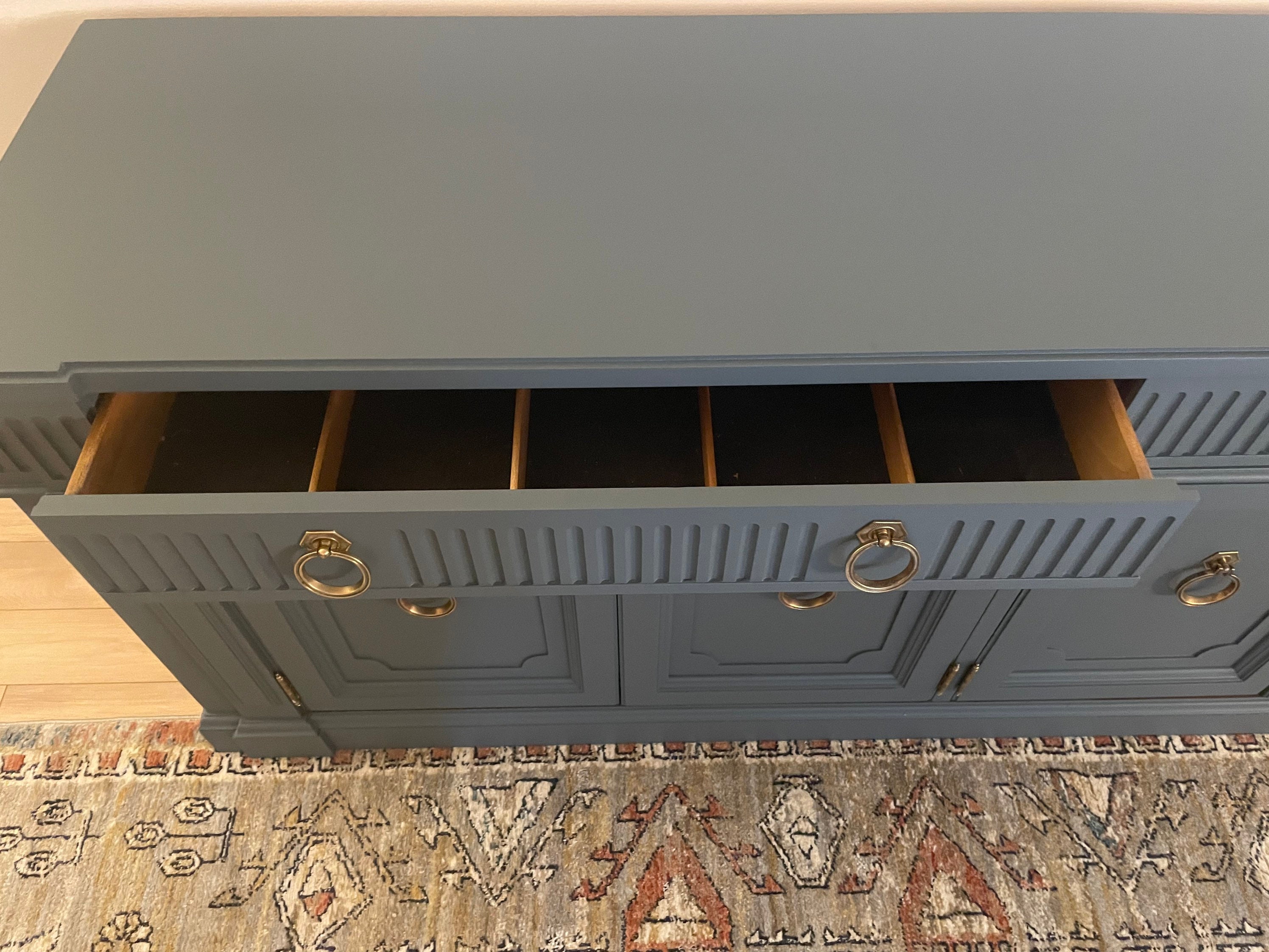 SOLD!! Refinished Slate Blue Buffet - Thomasville Furniture, Entryway ...