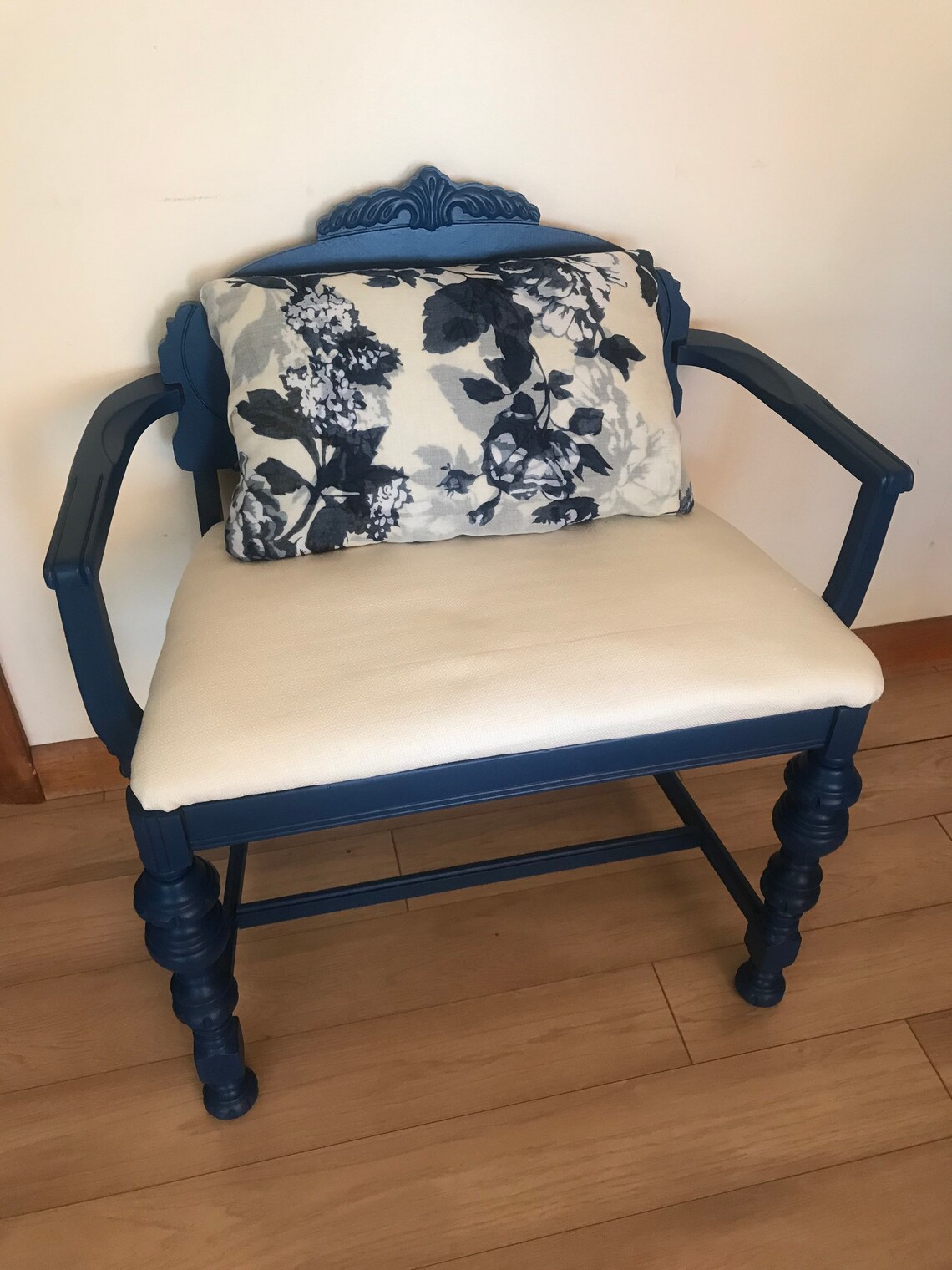 Royal Blue Navy Antique Chairs Set of 2 Antique Chairs Blue Etsy