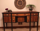 Sold Do Not Purchase Mahogany and Black Buffet Sideboard